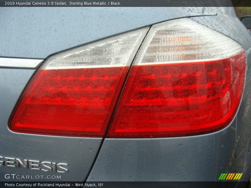 Sterling Blue Metallic / Black 2009 Hyundai Genesis 3.8 Sedan