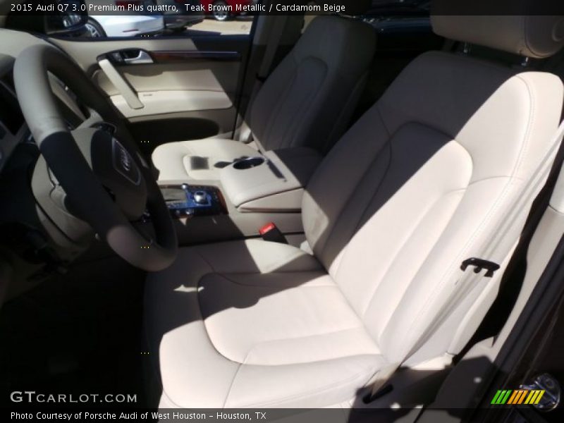 Teak Brown Metallic / Cardamom Beige 2015 Audi Q7 3.0 Premium Plus quattro