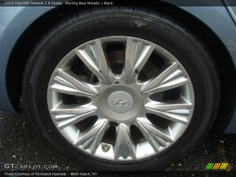 Sterling Blue Metallic / Black 2009 Hyundai Genesis 3.8 Sedan