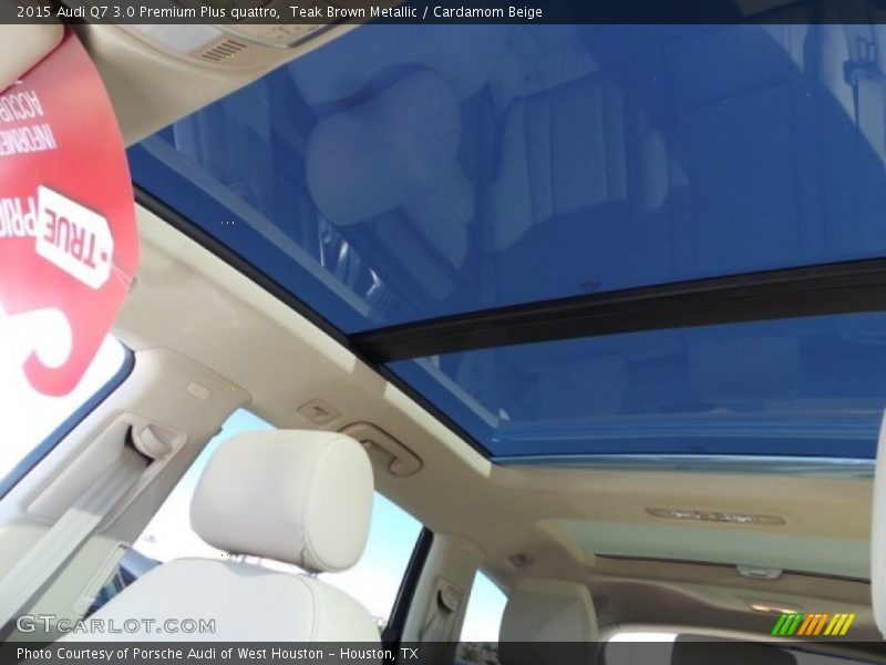 Teak Brown Metallic / Cardamom Beige 2015 Audi Q7 3.0 Premium Plus quattro