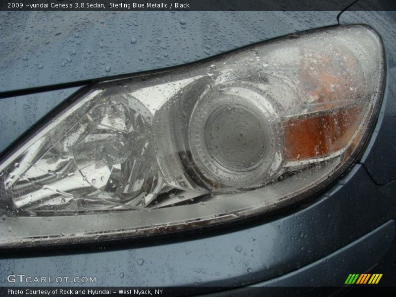 Sterling Blue Metallic / Black 2009 Hyundai Genesis 3.8 Sedan