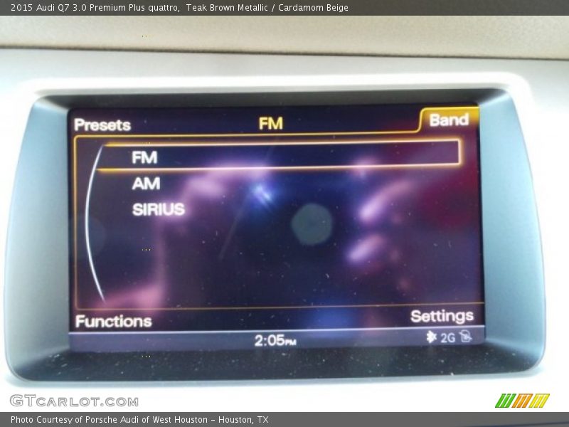 Teak Brown Metallic / Cardamom Beige 2015 Audi Q7 3.0 Premium Plus quattro