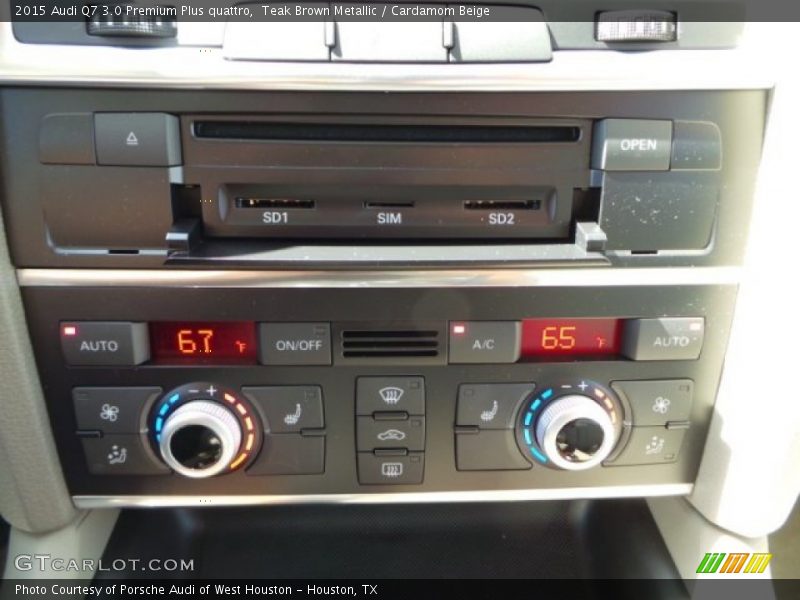 Teak Brown Metallic / Cardamom Beige 2015 Audi Q7 3.0 Premium Plus quattro
