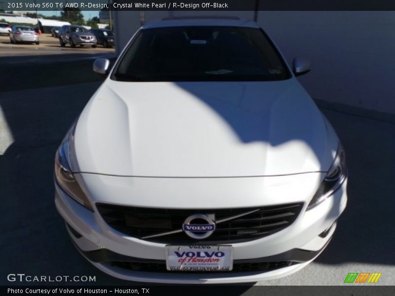 Crystal White Pearl / R-Design Off-Black 2015 Volvo S60 T6 AWD R-Design