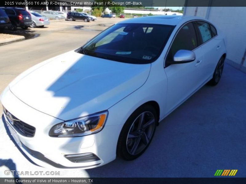Crystal White Pearl / R-Design Off-Black 2015 Volvo S60 T6 AWD R-Design