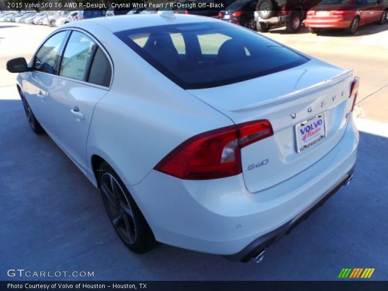 Crystal White Pearl / R-Design Off-Black 2015 Volvo S60 T6 AWD R-Design