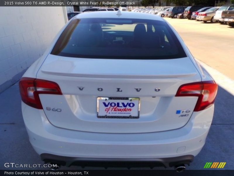 Crystal White Pearl / R-Design Off-Black 2015 Volvo S60 T6 AWD R-Design