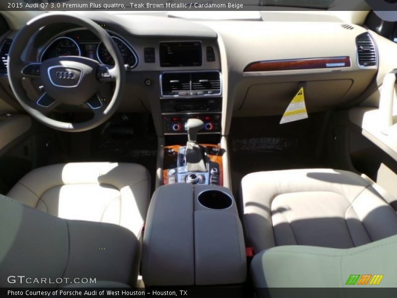 Teak Brown Metallic / Cardamom Beige 2015 Audi Q7 3.0 Premium Plus quattro