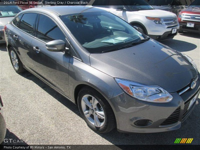 Sterling Gray / Charcoal Black 2014 Ford Focus SE Sedan