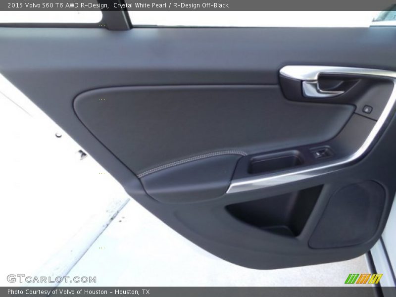 Crystal White Pearl / R-Design Off-Black 2015 Volvo S60 T6 AWD R-Design