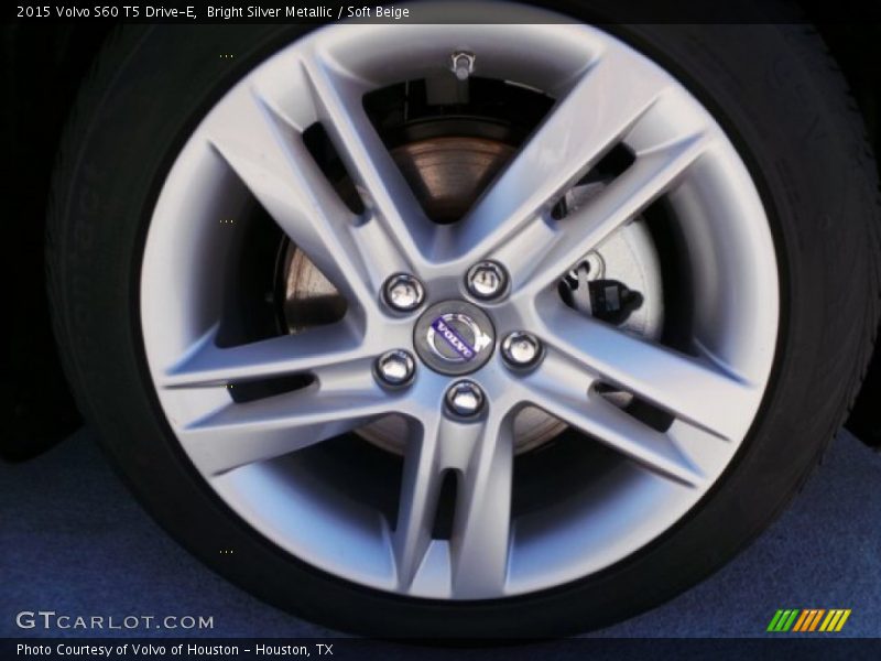 Bright Silver Metallic / Soft Beige 2015 Volvo S60 T5 Drive-E