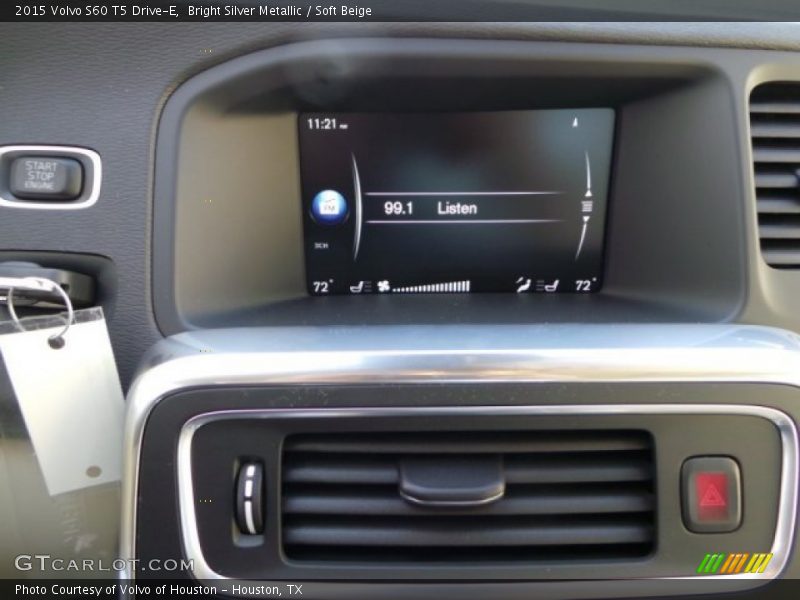 Bright Silver Metallic / Soft Beige 2015 Volvo S60 T5 Drive-E