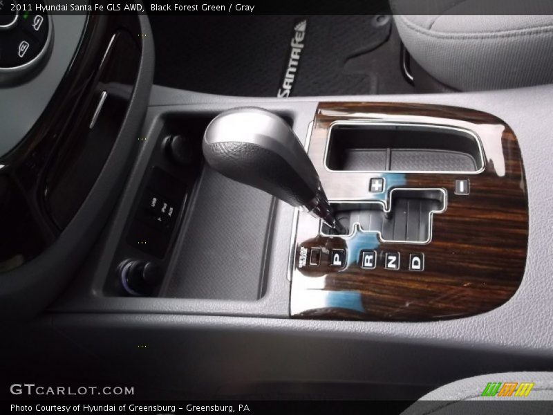 Black Forest Green / Gray 2011 Hyundai Santa Fe GLS AWD