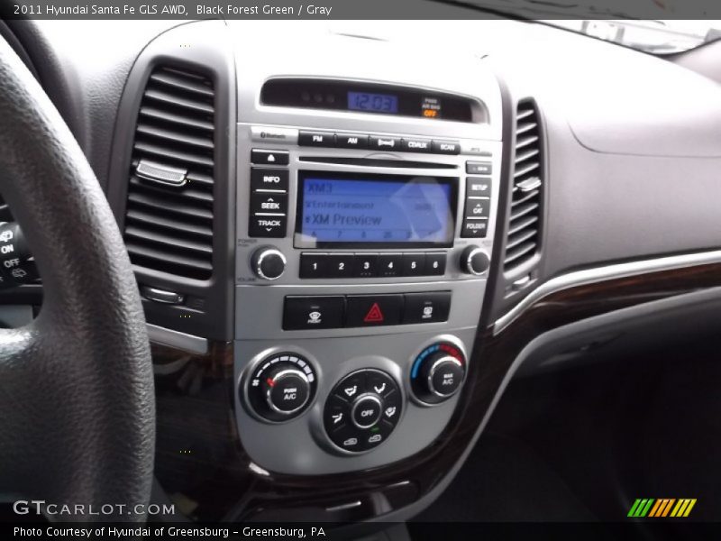 Black Forest Green / Gray 2011 Hyundai Santa Fe GLS AWD