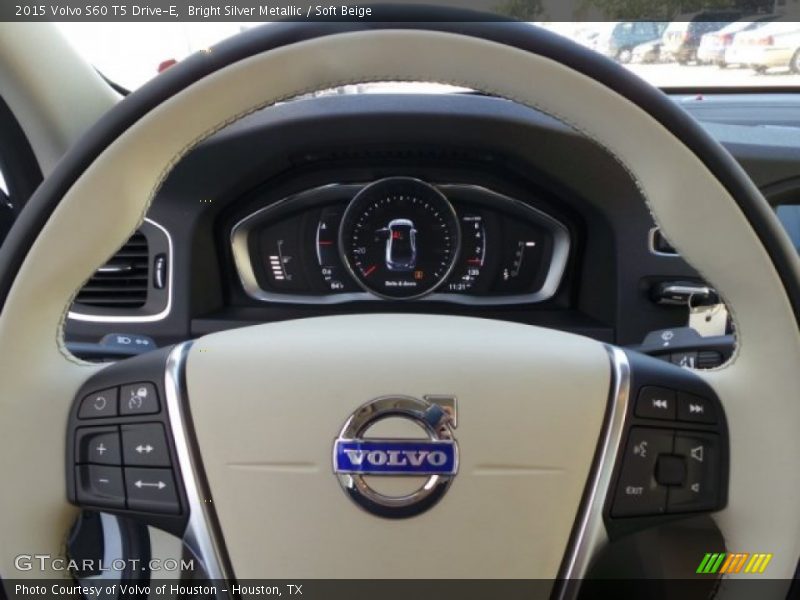 Bright Silver Metallic / Soft Beige 2015 Volvo S60 T5 Drive-E