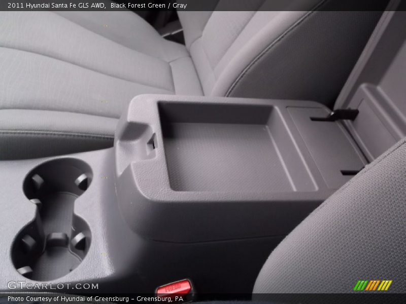 Black Forest Green / Gray 2011 Hyundai Santa Fe GLS AWD