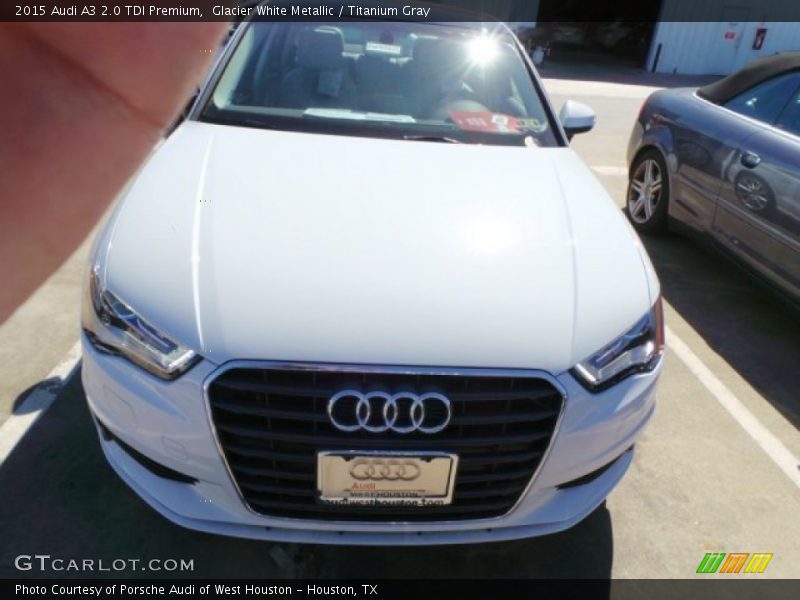 Glacier White Metallic / Titanium Gray 2015 Audi A3 2.0 TDI Premium