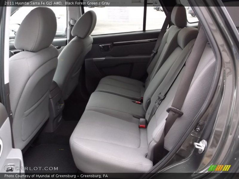 Black Forest Green / Gray 2011 Hyundai Santa Fe GLS AWD