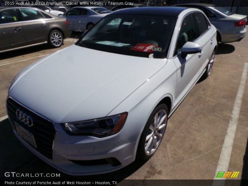 Glacier White Metallic / Titanium Gray 2015 Audi A3 2.0 TDI Premium