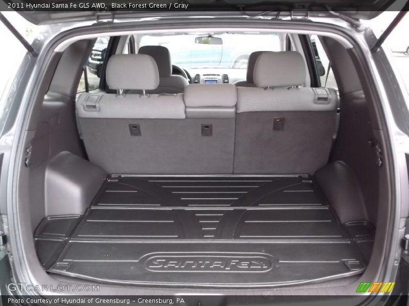 Black Forest Green / Gray 2011 Hyundai Santa Fe GLS AWD