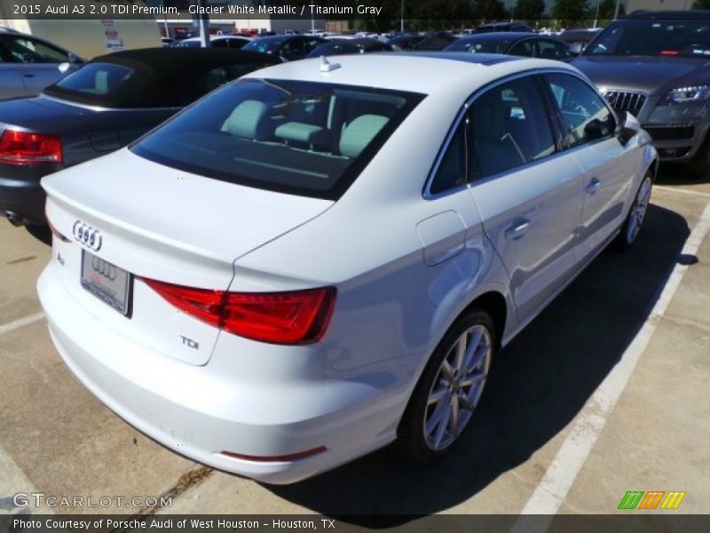 Glacier White Metallic / Titanium Gray 2015 Audi A3 2.0 TDI Premium