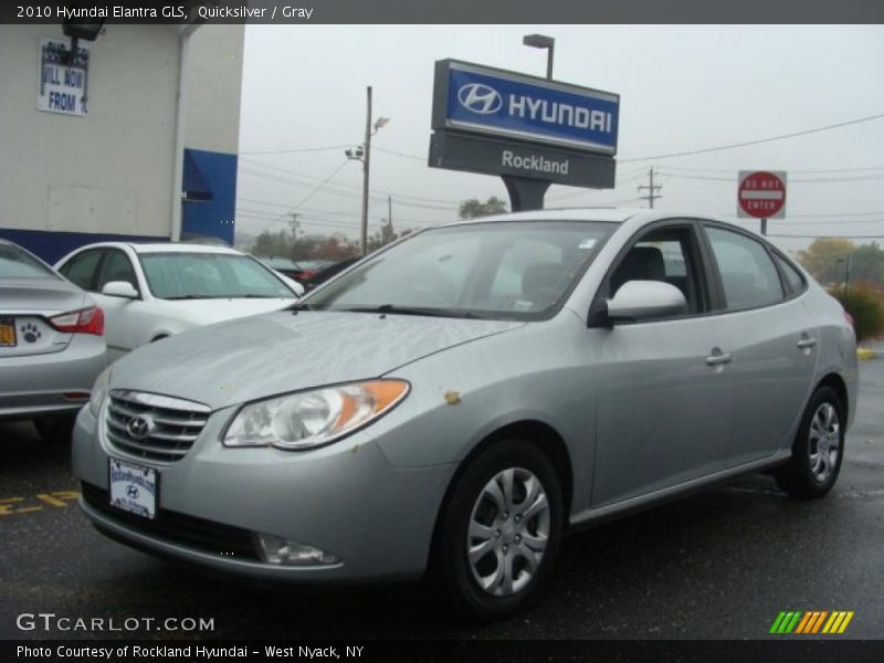 Quicksilver / Gray 2010 Hyundai Elantra GLS