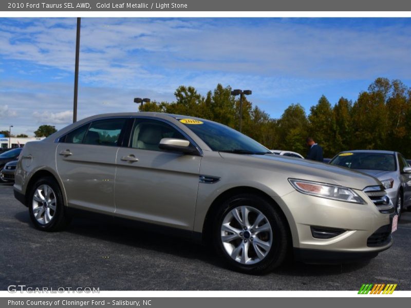 Gold Leaf Metallic / Light Stone 2010 Ford Taurus SEL AWD