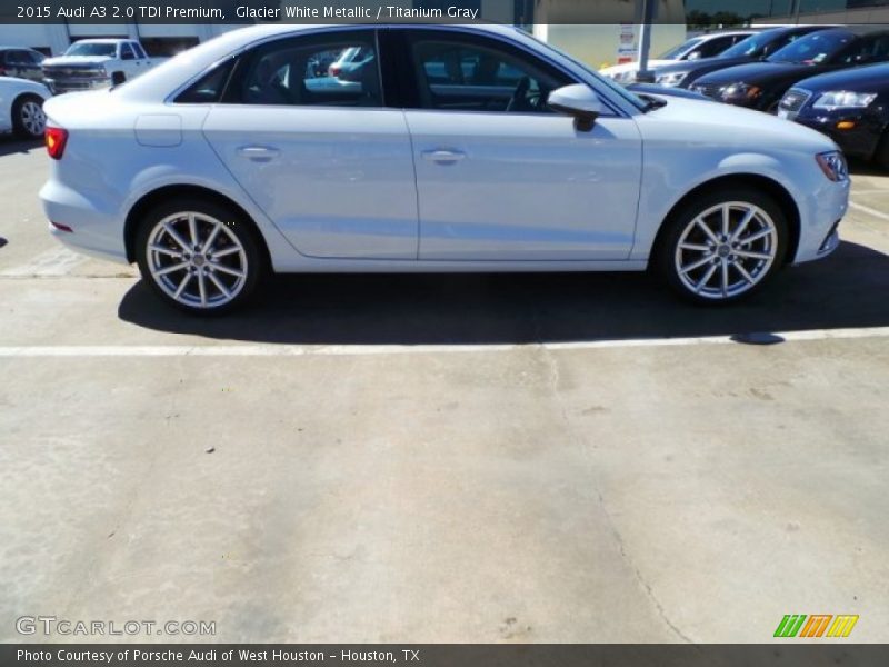 Glacier White Metallic / Titanium Gray 2015 Audi A3 2.0 TDI Premium
