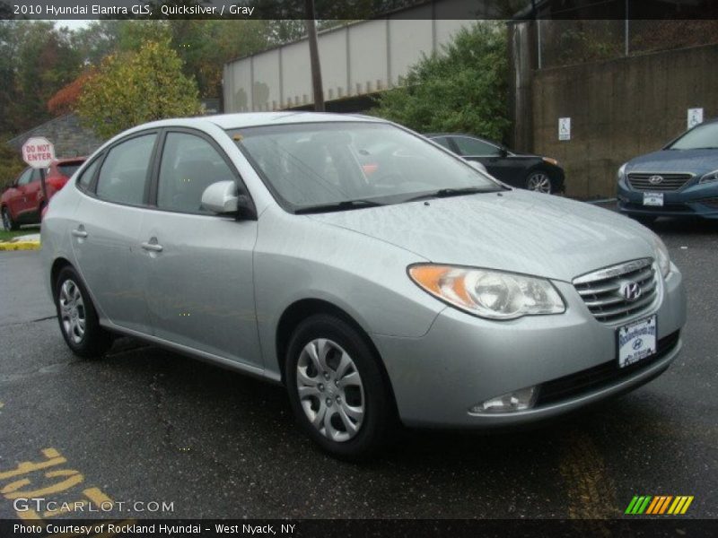 Quicksilver / Gray 2010 Hyundai Elantra GLS