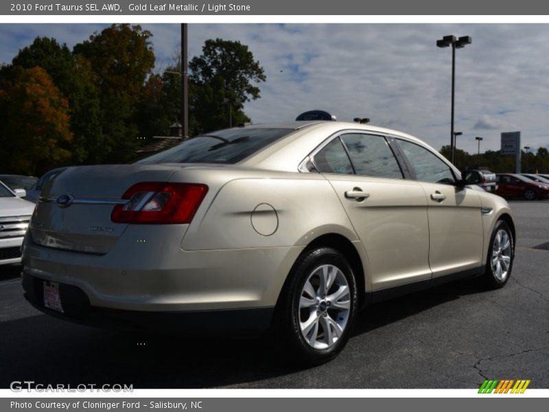 Gold Leaf Metallic / Light Stone 2010 Ford Taurus SEL AWD