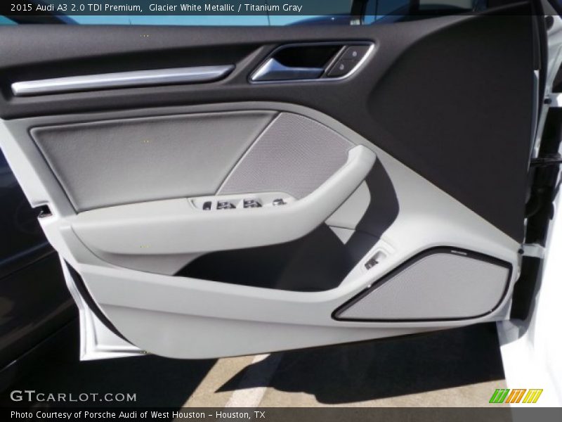 Glacier White Metallic / Titanium Gray 2015 Audi A3 2.0 TDI Premium