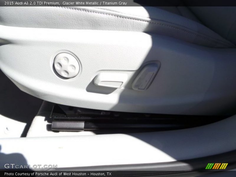 Glacier White Metallic / Titanium Gray 2015 Audi A3 2.0 TDI Premium