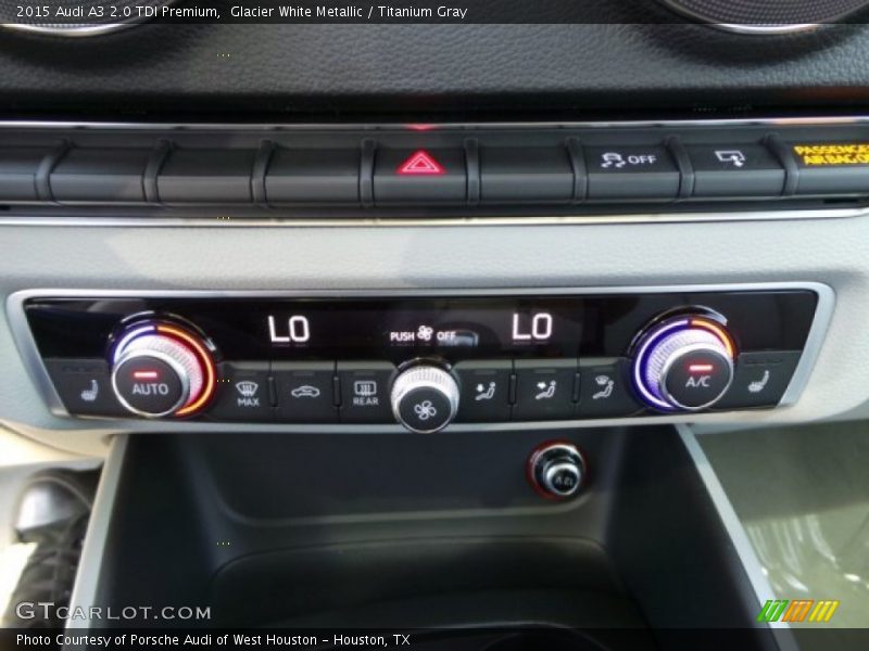 Glacier White Metallic / Titanium Gray 2015 Audi A3 2.0 TDI Premium