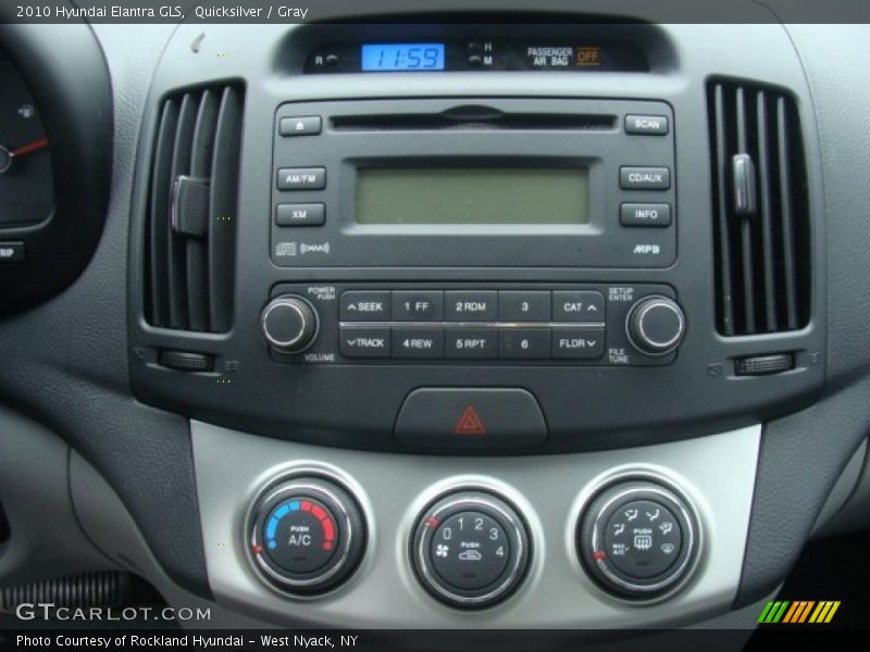 Quicksilver / Gray 2010 Hyundai Elantra GLS
