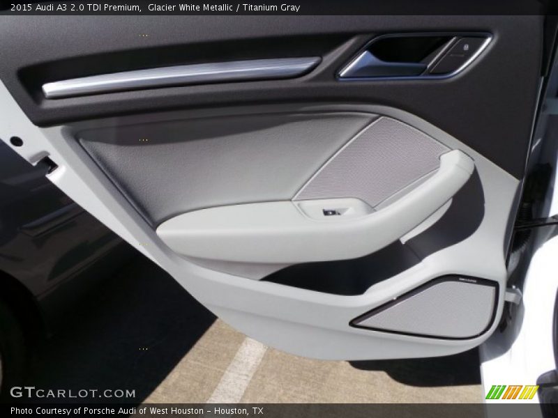 Glacier White Metallic / Titanium Gray 2015 Audi A3 2.0 TDI Premium