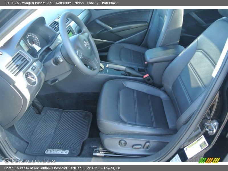 Black / Titan Black 2013 Volkswagen Passat 2.5L Wolfsburg Edition