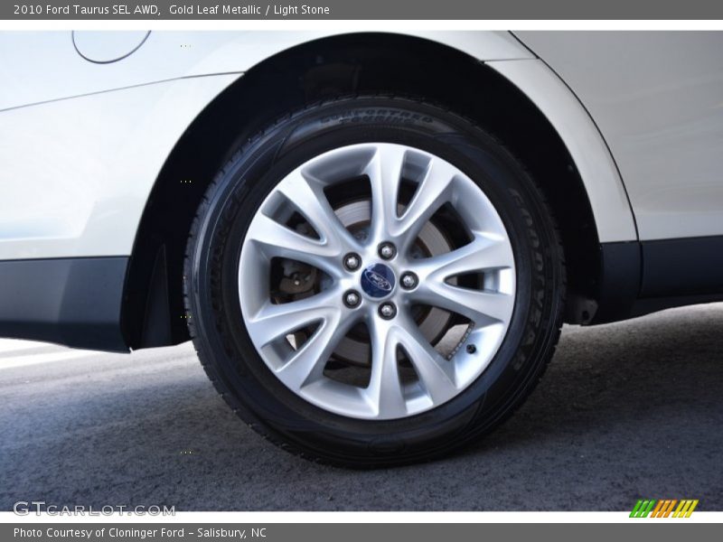 Gold Leaf Metallic / Light Stone 2010 Ford Taurus SEL AWD