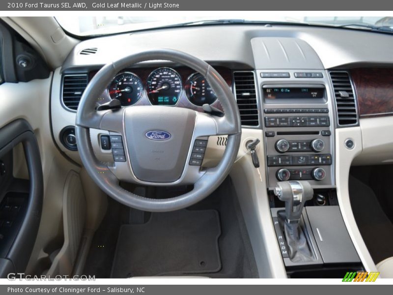 Gold Leaf Metallic / Light Stone 2010 Ford Taurus SEL AWD