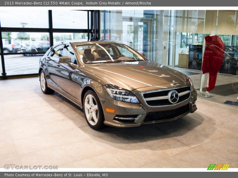 Indium Grey Metallic / Almond/Mocha 2013 Mercedes-Benz CLS 550 4Matic Coupe