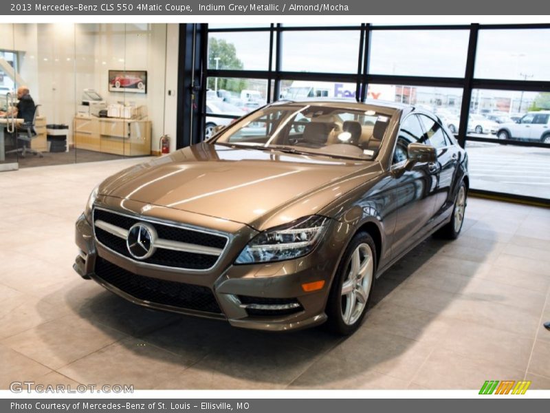 Indium Grey Metallic / Almond/Mocha 2013 Mercedes-Benz CLS 550 4Matic Coupe