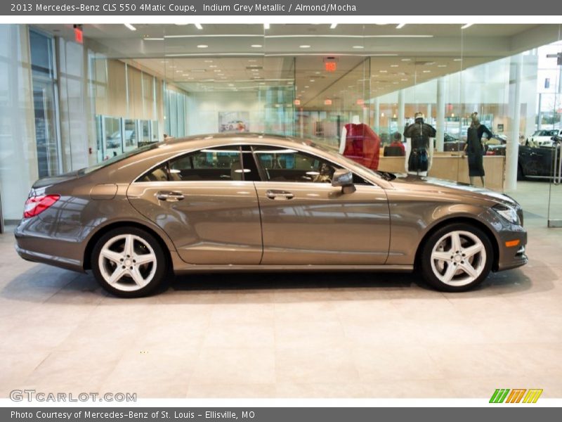 Indium Grey Metallic / Almond/Mocha 2013 Mercedes-Benz CLS 550 4Matic Coupe