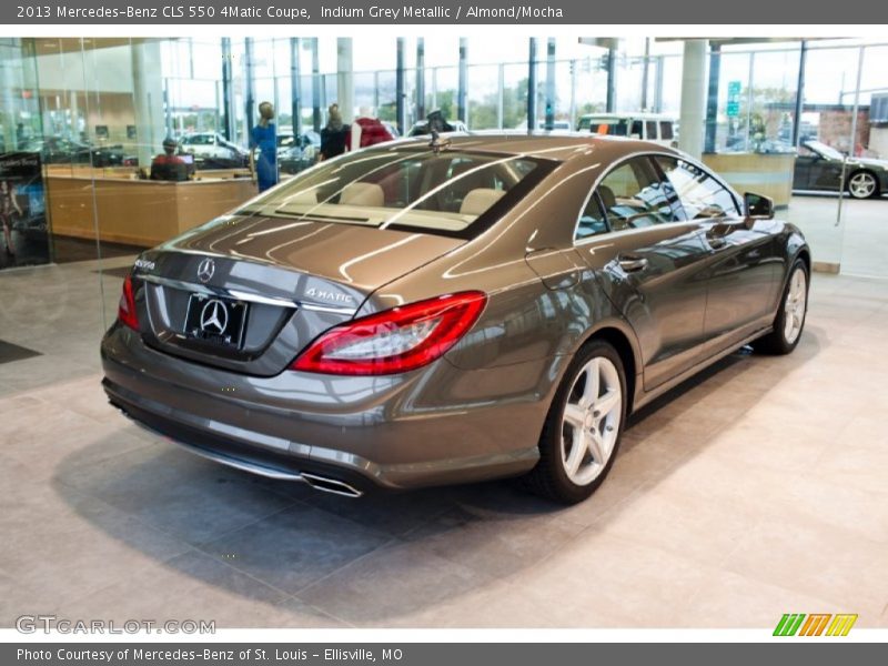 Indium Grey Metallic / Almond/Mocha 2013 Mercedes-Benz CLS 550 4Matic Coupe
