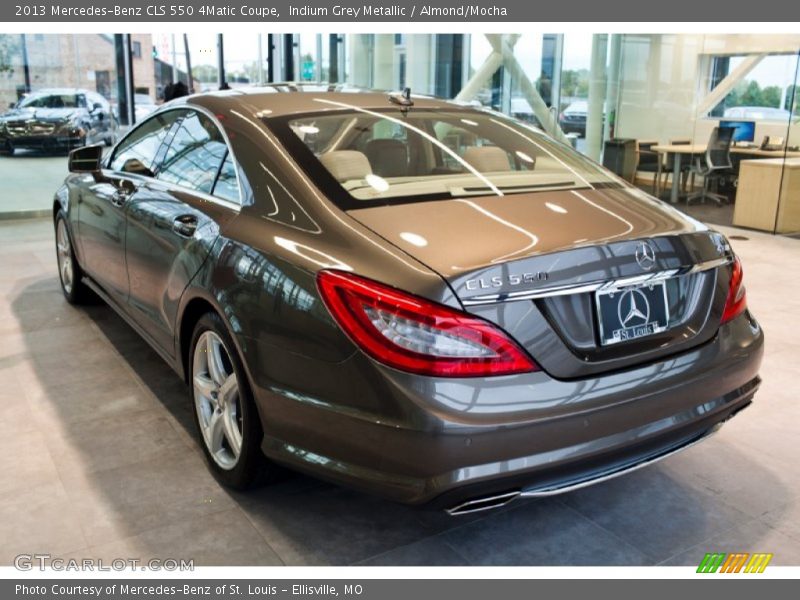 Indium Grey Metallic / Almond/Mocha 2013 Mercedes-Benz CLS 550 4Matic Coupe
