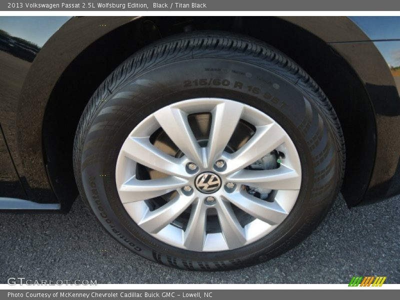 Black / Titan Black 2013 Volkswagen Passat 2.5L Wolfsburg Edition