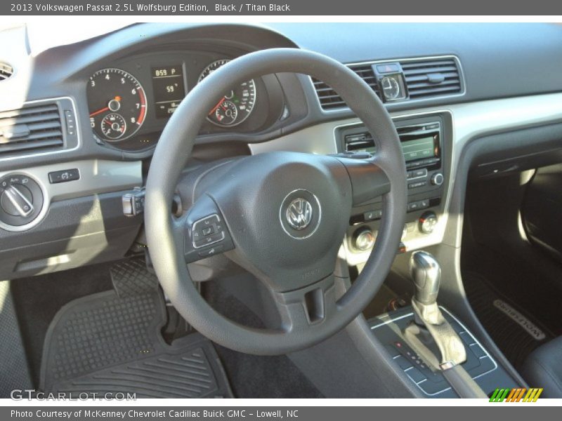 Black / Titan Black 2013 Volkswagen Passat 2.5L Wolfsburg Edition