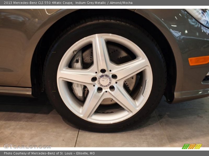 Indium Grey Metallic / Almond/Mocha 2013 Mercedes-Benz CLS 550 4Matic Coupe