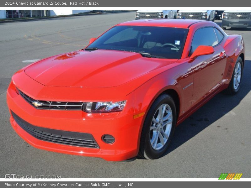 Red Hot / Black 2014 Chevrolet Camaro LS Coupe
