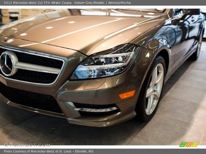 Indium Grey Metallic / Almond/Mocha 2013 Mercedes-Benz CLS 550 4Matic Coupe