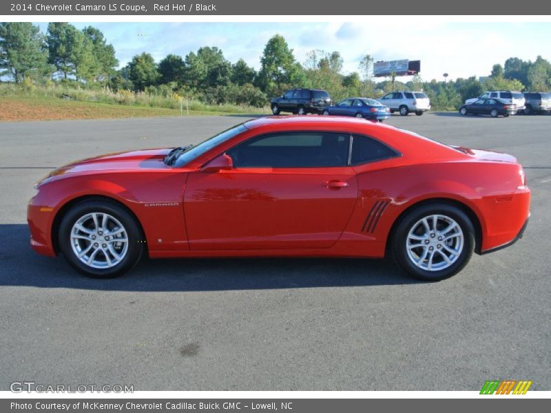 Red Hot / Black 2014 Chevrolet Camaro LS Coupe