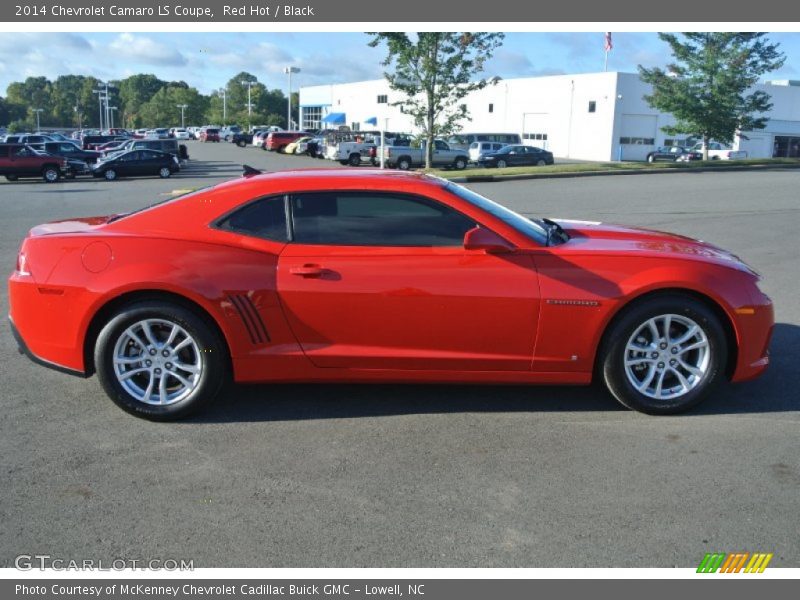 Red Hot / Black 2014 Chevrolet Camaro LS Coupe
